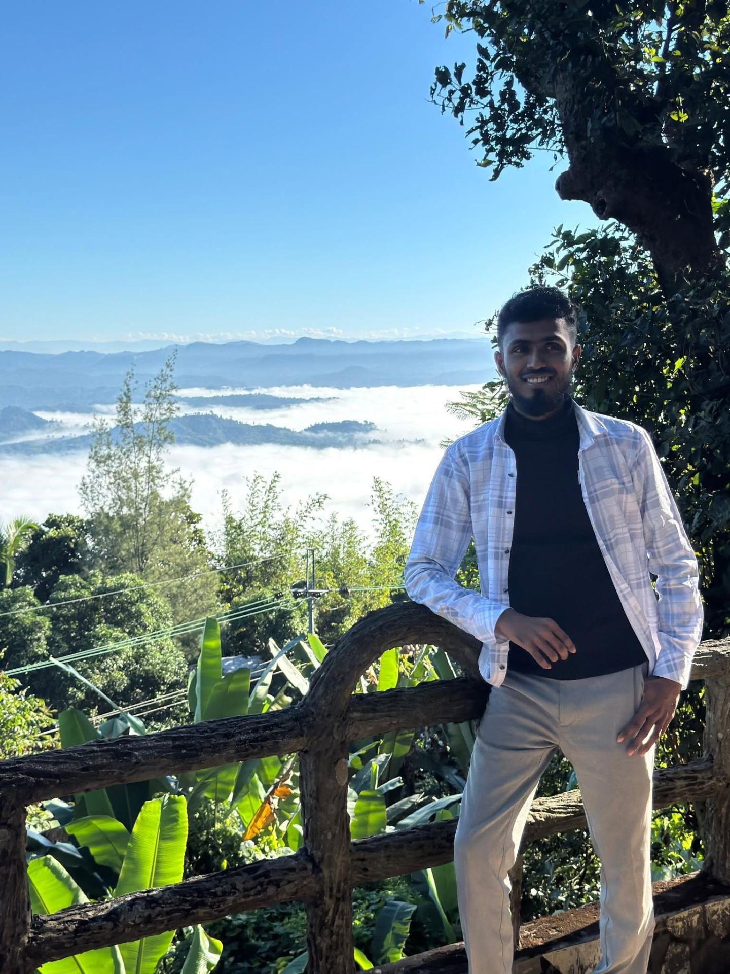 Dr. Kafie in the mountains